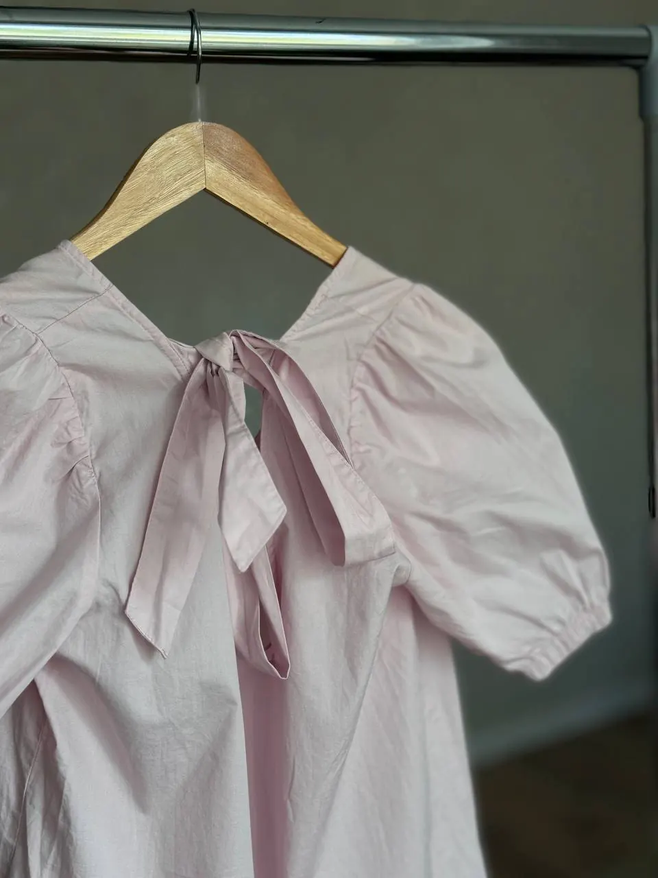 100% medvilnė nauja Vero Moda šviesiai rožinė laisvo kirpimo suknelė dydis XS 4