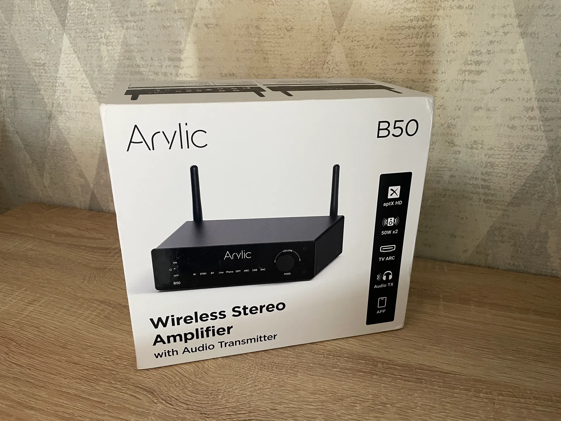 Arylic B50 Bluetooth Stereo stiprintuvas su Audio siųstuvu 2