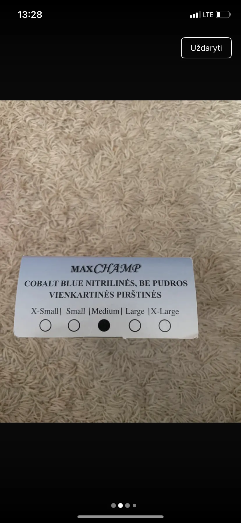 Vienkartinės mėlynos pirštinės 2