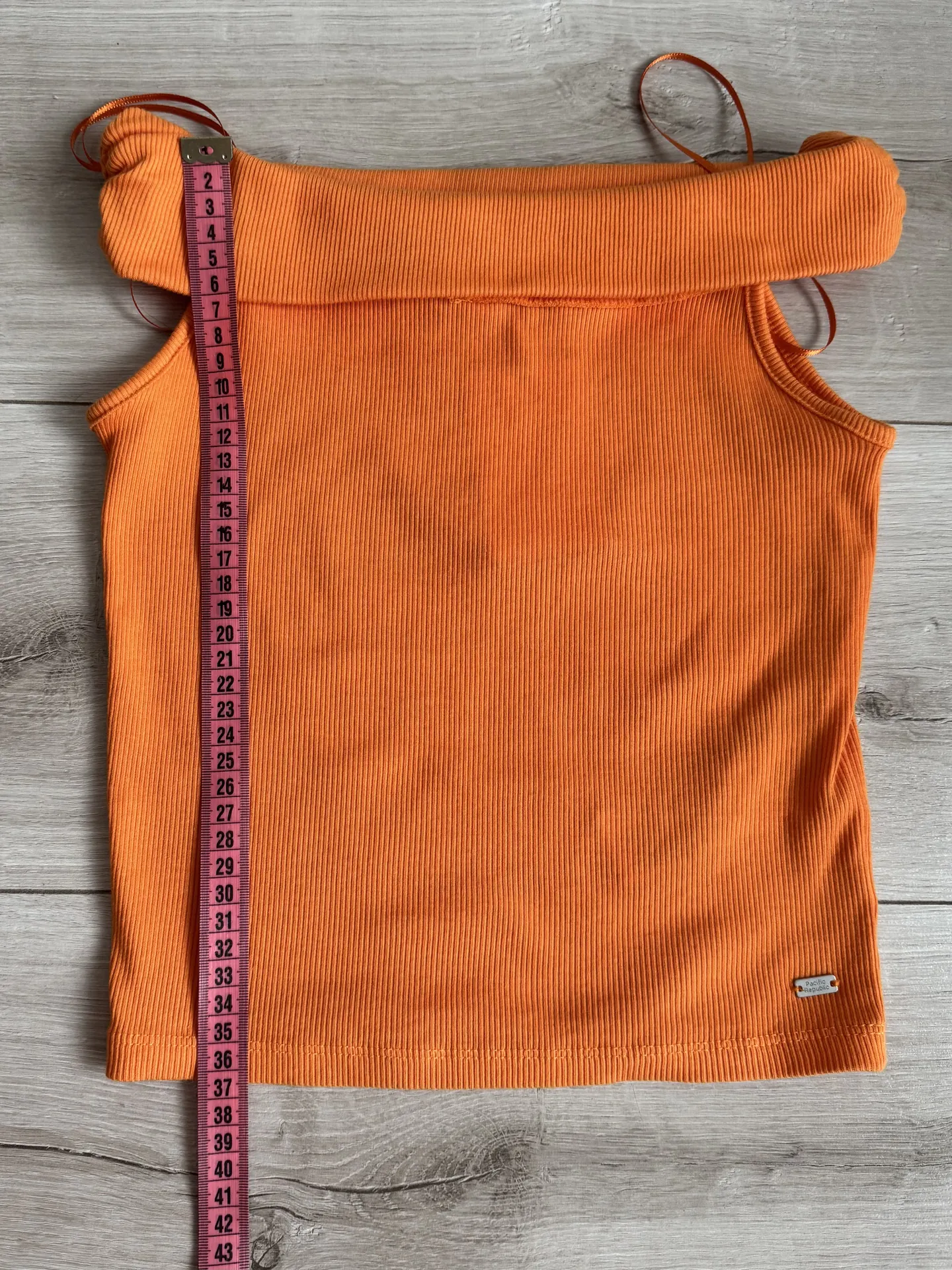 Pull&Bear nauja oranžinė medvilninė crop top palaidinė S dydis 5