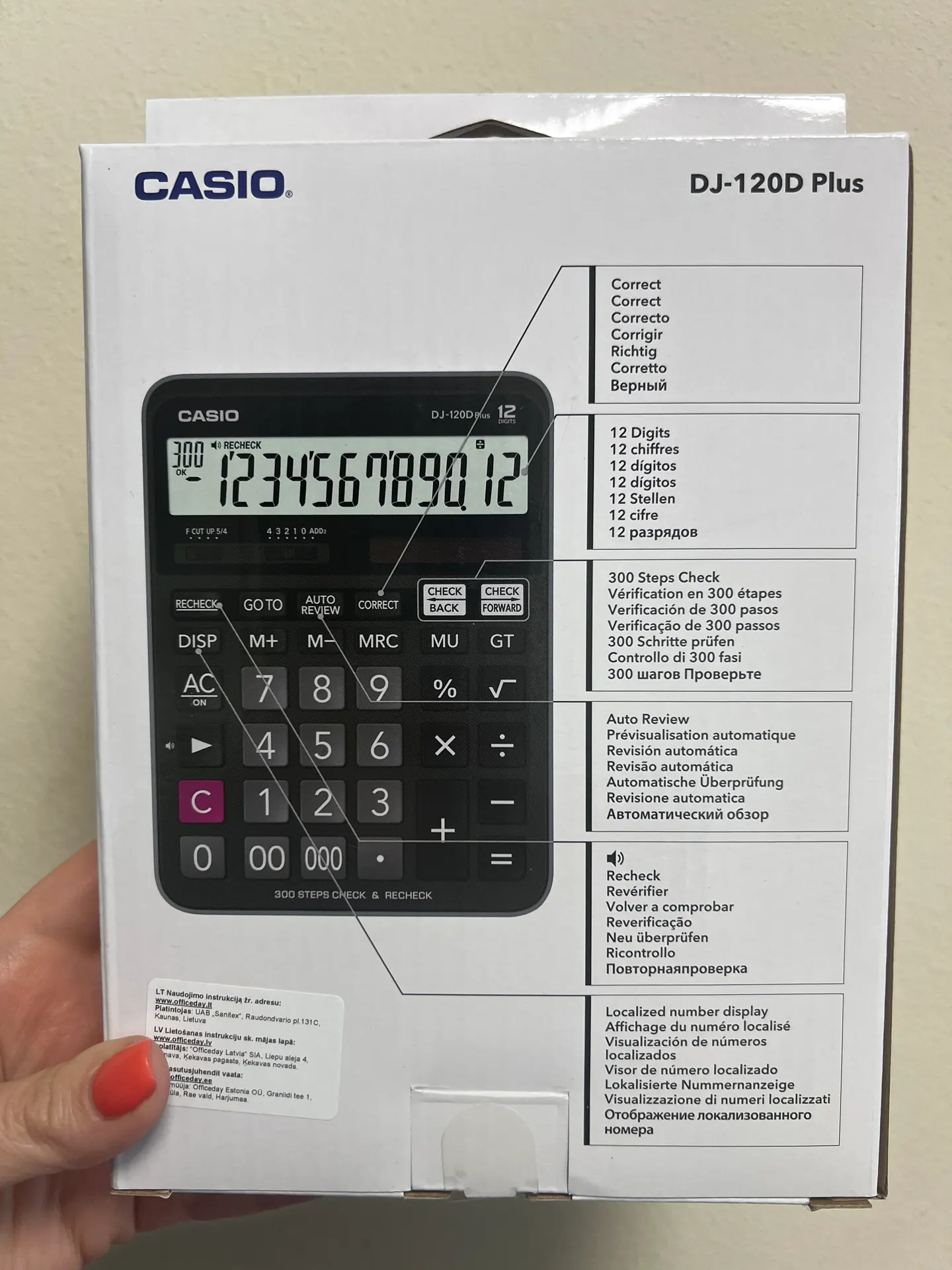 Skaičiuotuvas CASIO DJ-120D Plus 2