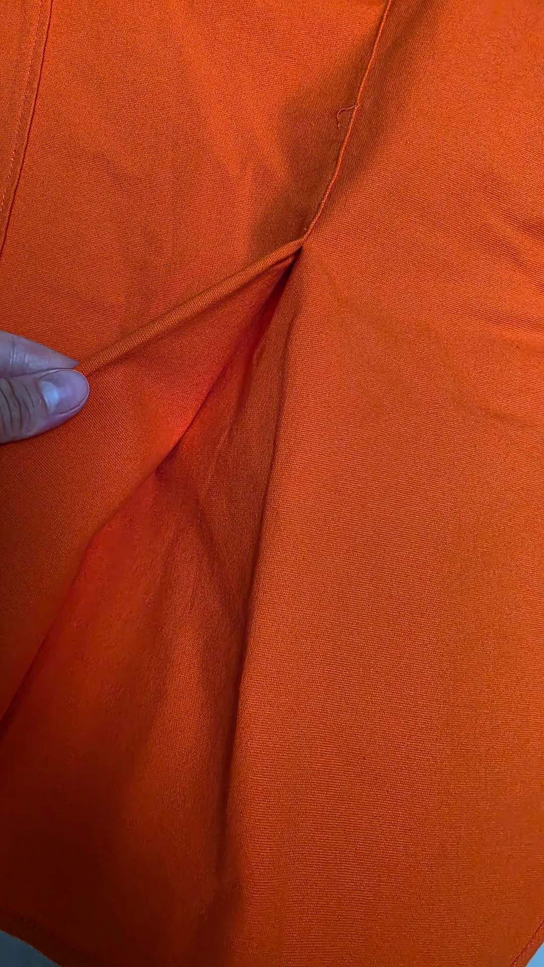 Oranžinis COS sijonas su kišenėmis 5