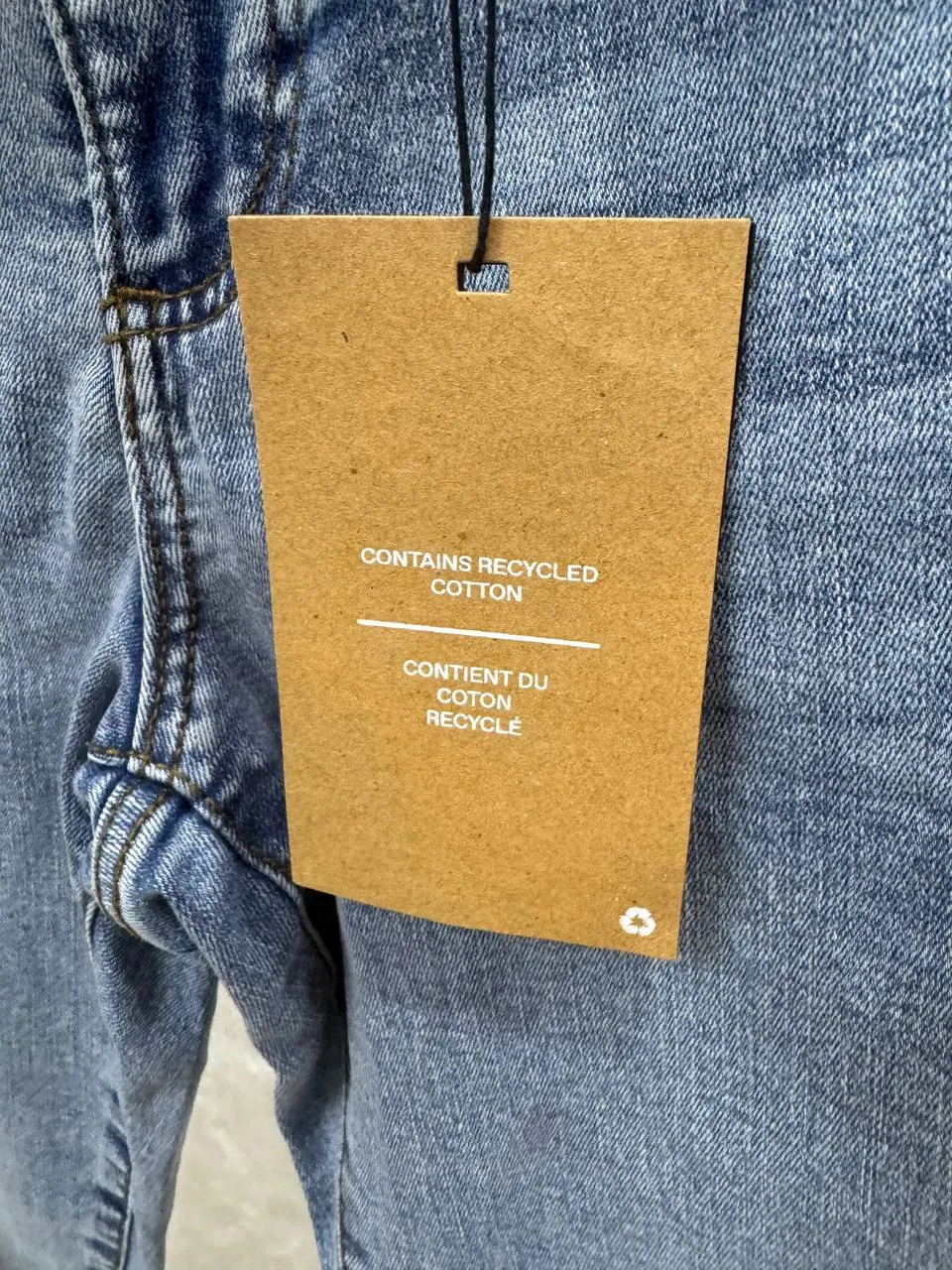 20% organinė medvilnė 49% medvilnė Vero Moda nauji šviesiai mėlyni skinny džinsai dydis S/32 4