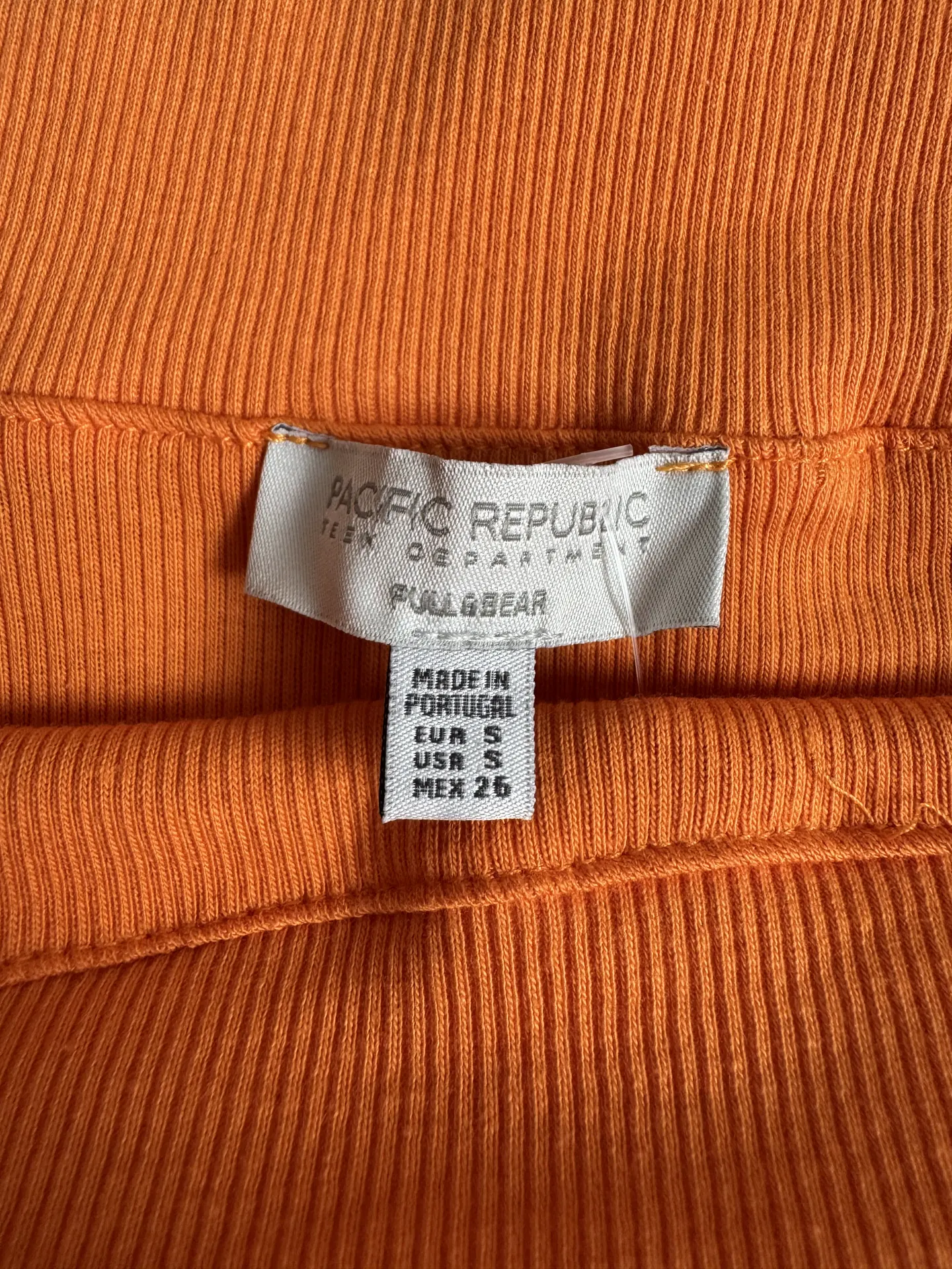 Pull&Bear nauja oranžinė medvilninė crop top palaidinė S dydis 2