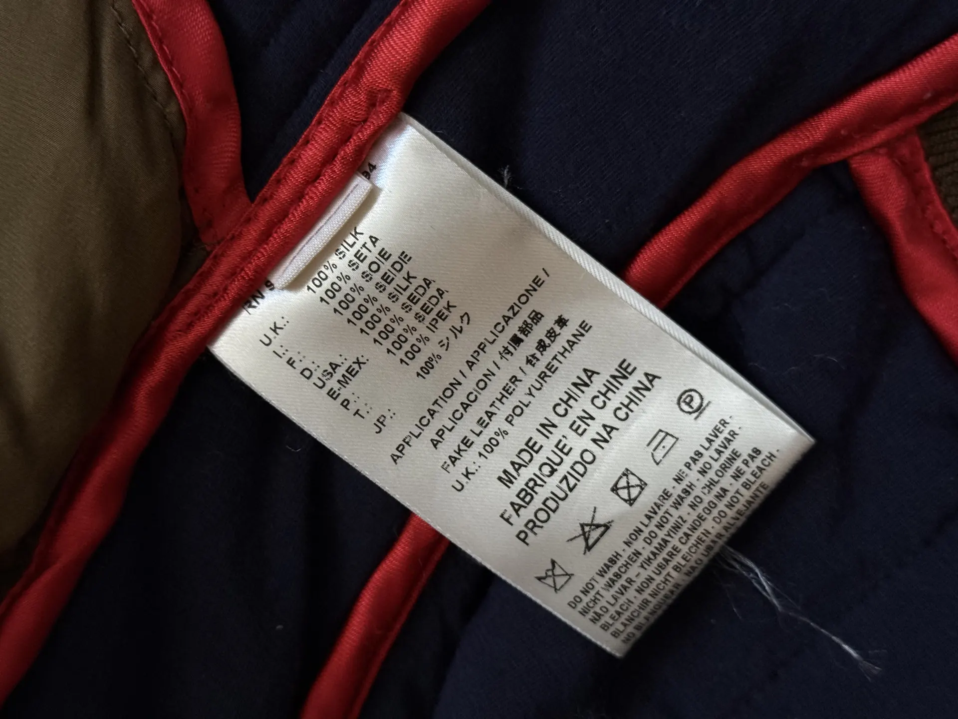 Diesel Black Gold prabangi 100% šilko bomber striuke 5