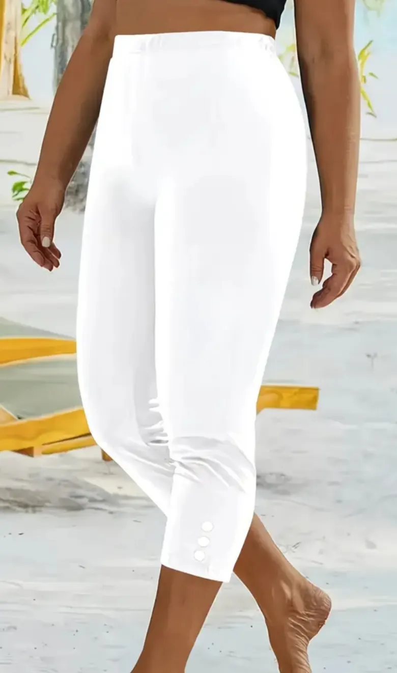 Baltos Capris Kelnės 2