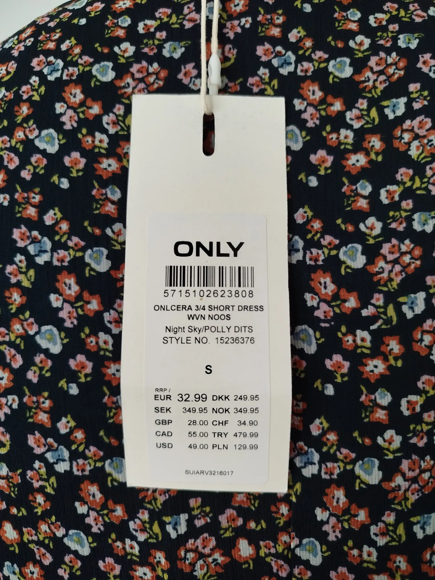 Gėlėta only suknelė 3