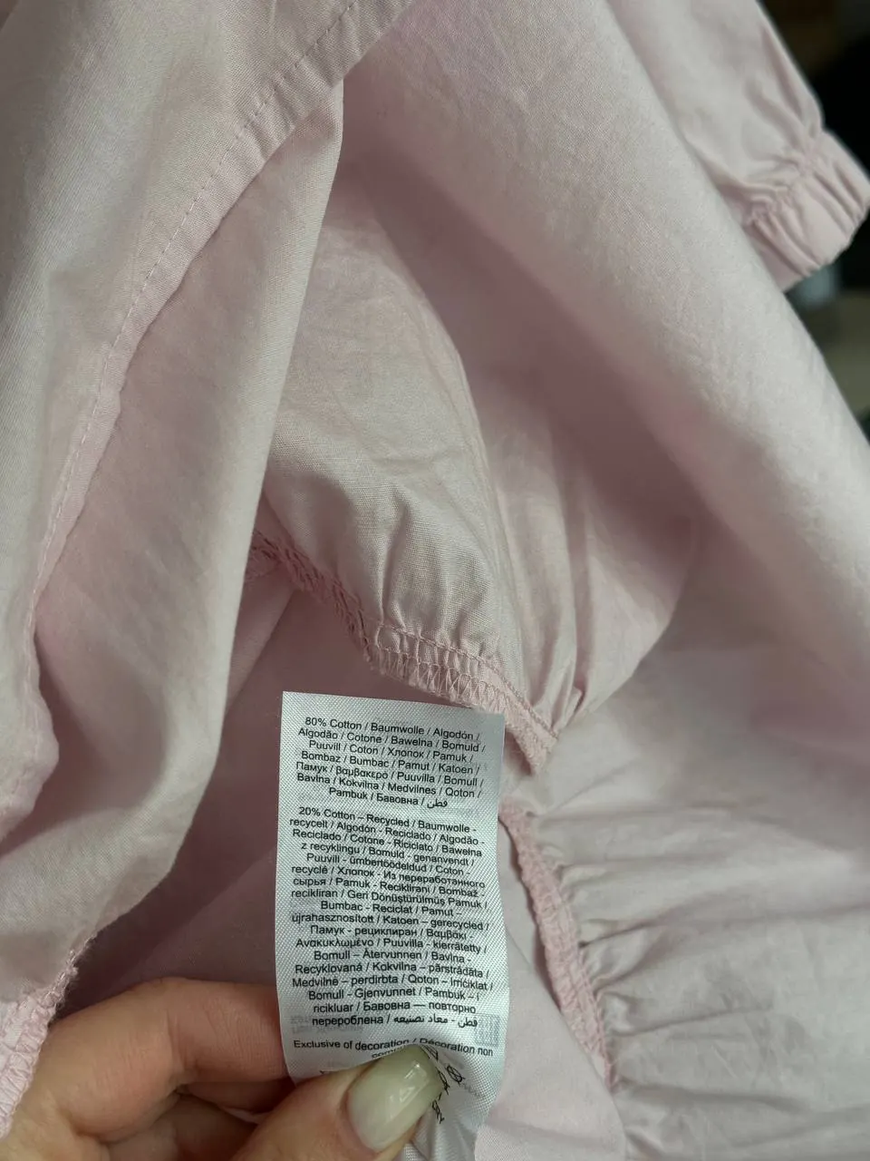 100% medvilnė nauja Vero Moda šviesiai rožinė laisvo kirpimo suknelė dydis XS 2