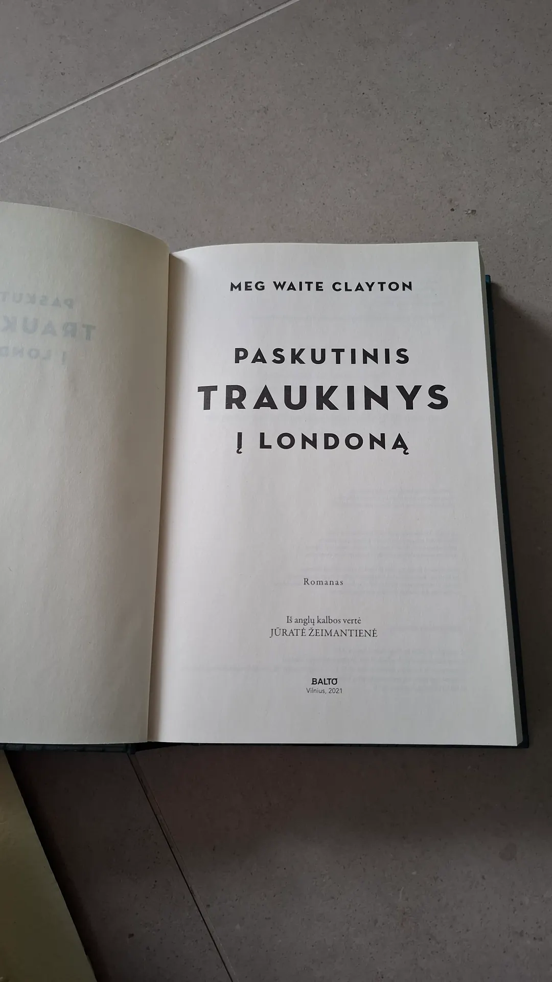 Knyga Paskutinis traukinys i Londona 2