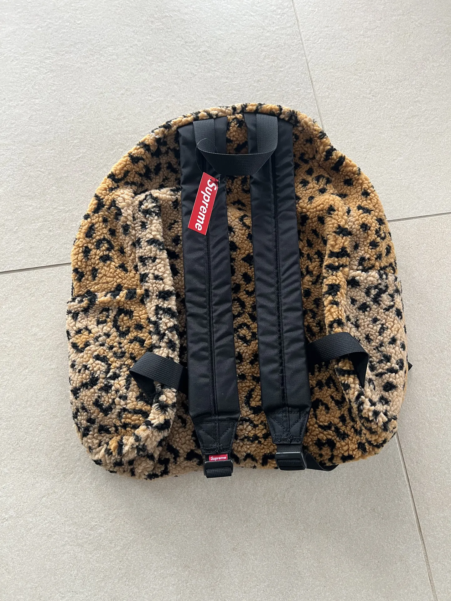 Supreme leopard backpack 2