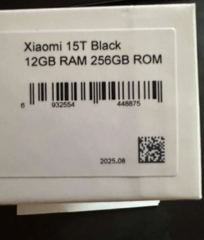 Xiaomi 15t Black 512/12gb 3