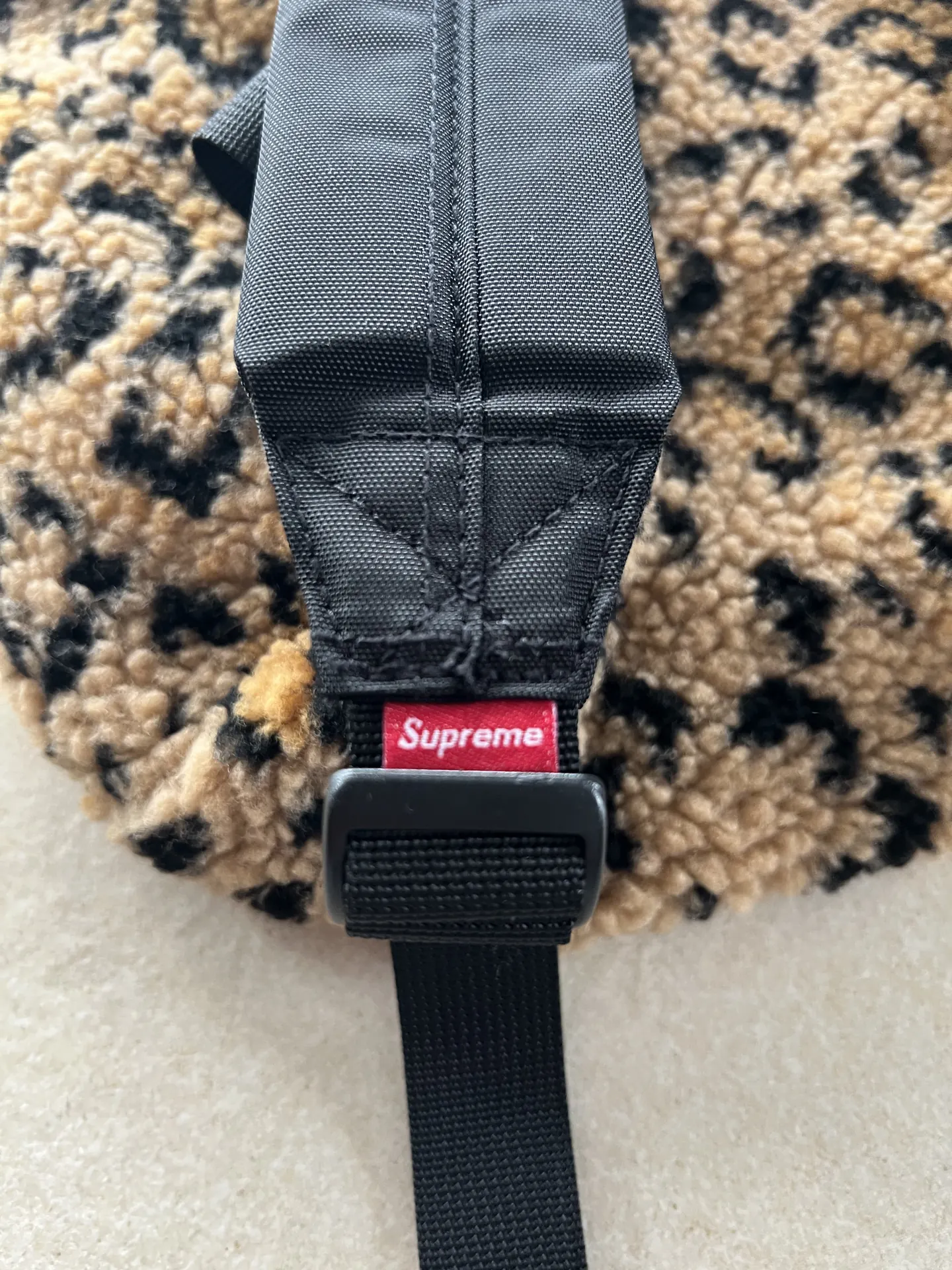 Supreme leopard backpack 3