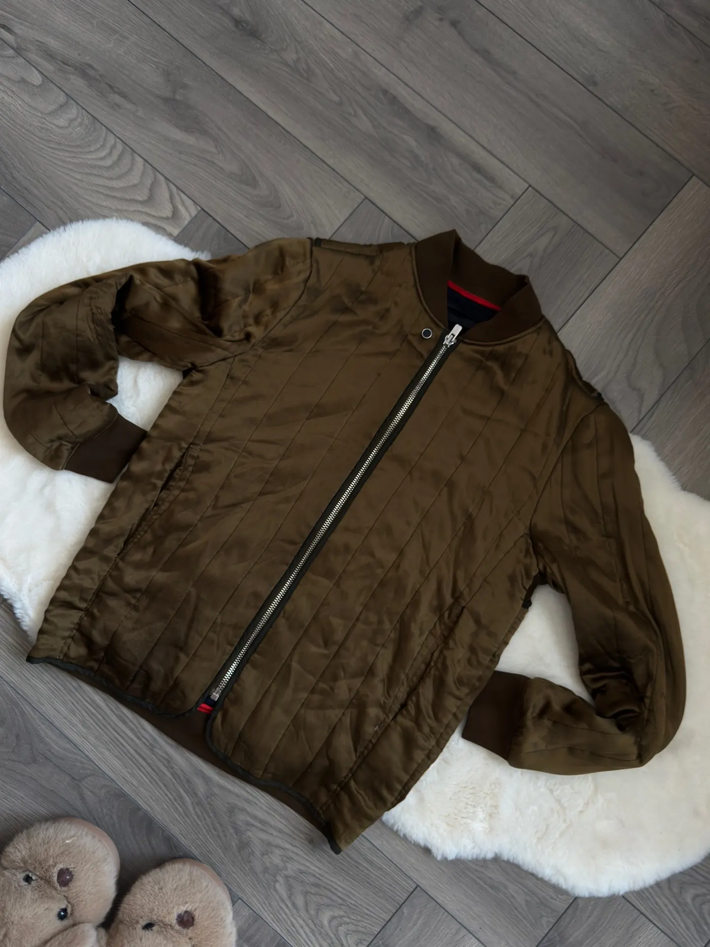 Diesel Black Gold prabangi 100% šilko bomber striuke 2