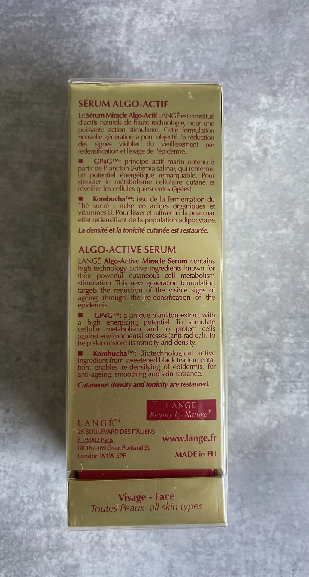 Langé Paris Algo-Active Miracle Serum 3