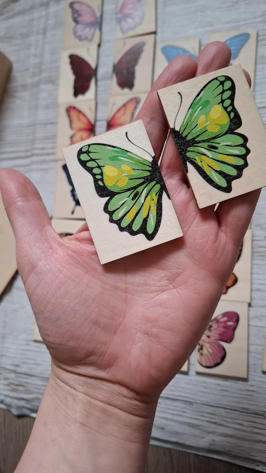 Montessori drugelių delione 2