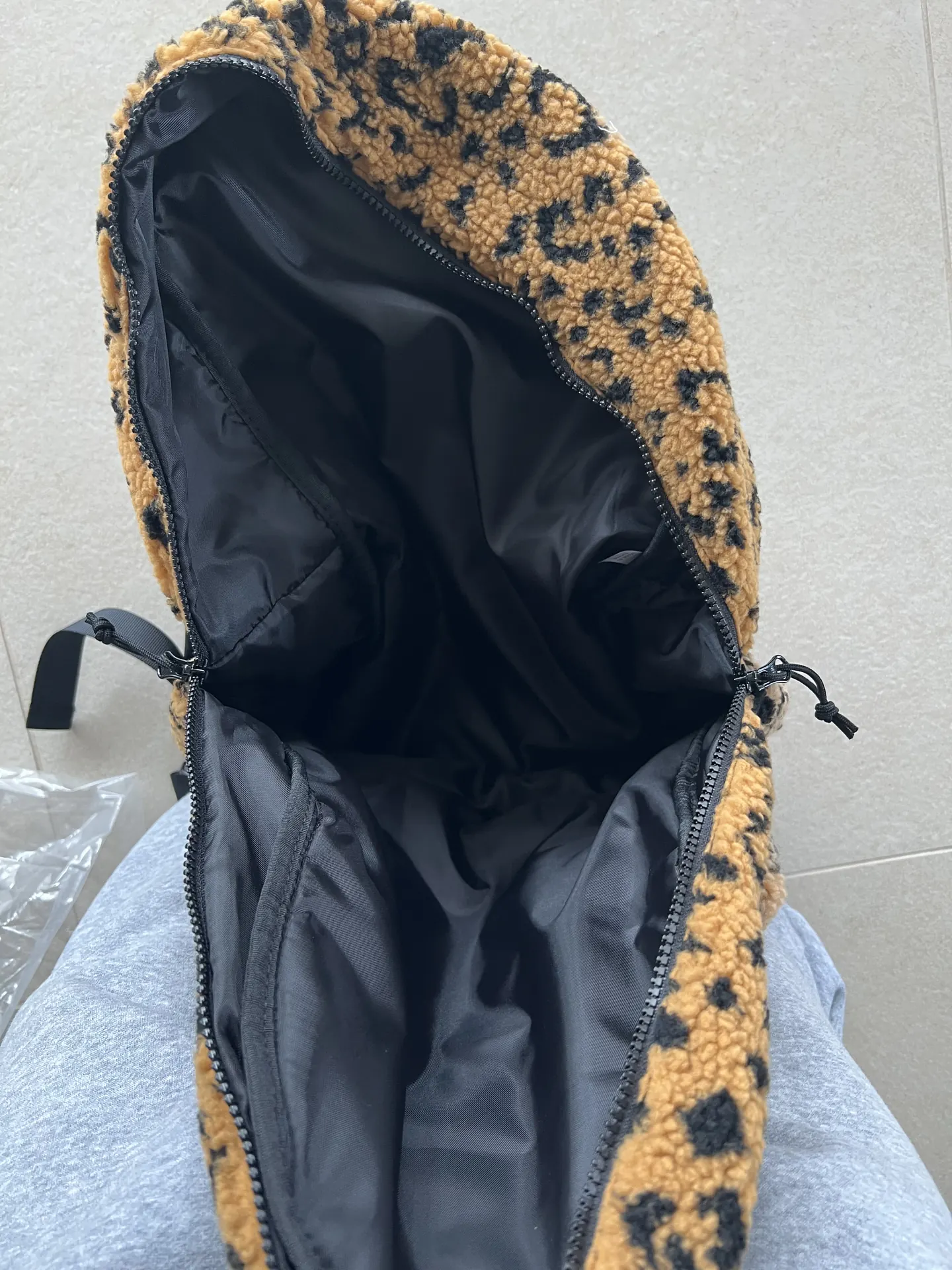Supreme leopard backpack 4