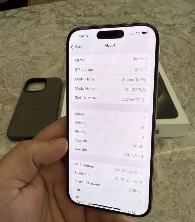 iPhone 15 pro, 256gb 2