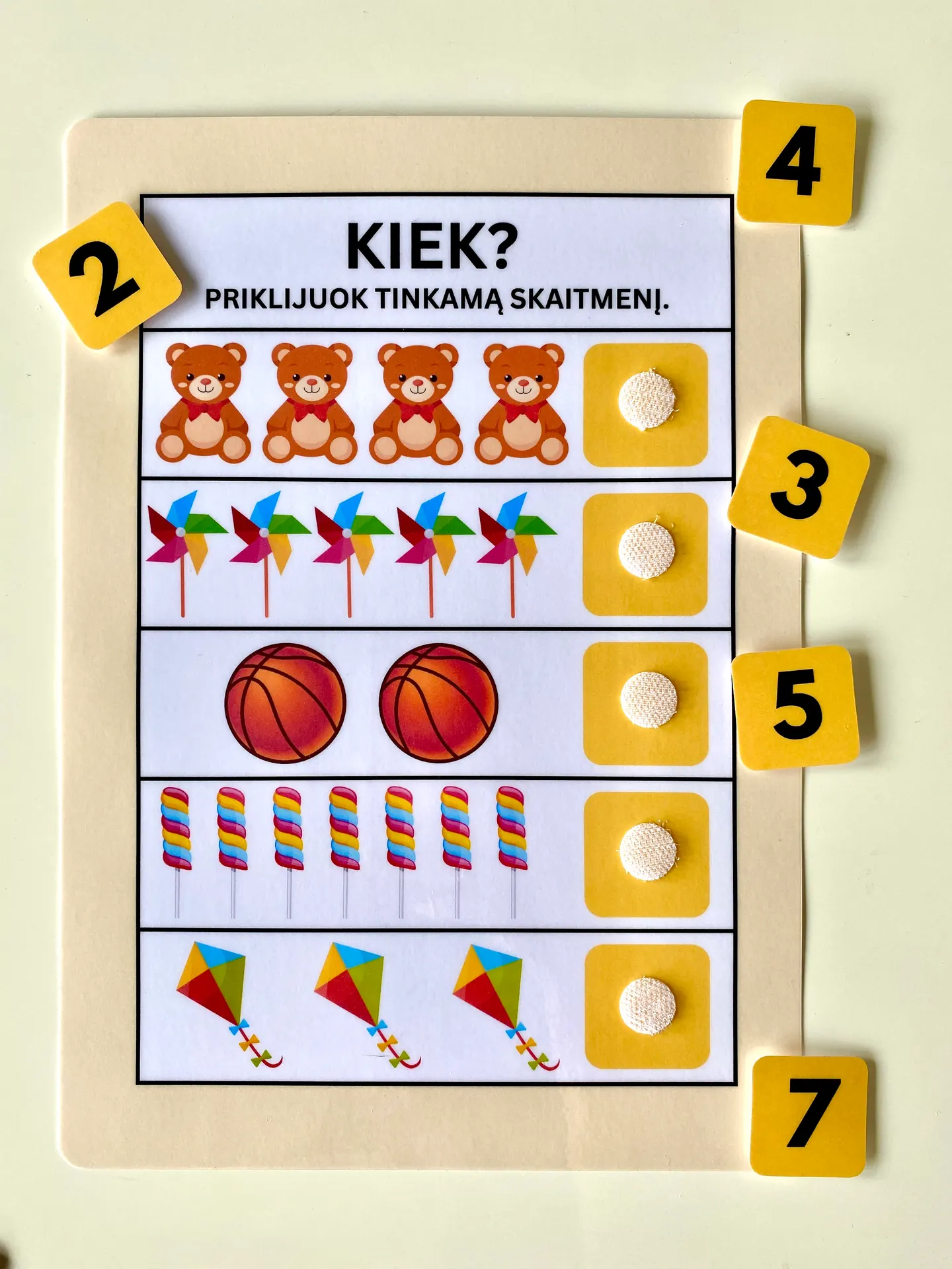 Skaitmenų ir skaičiavimo rinkinys 4