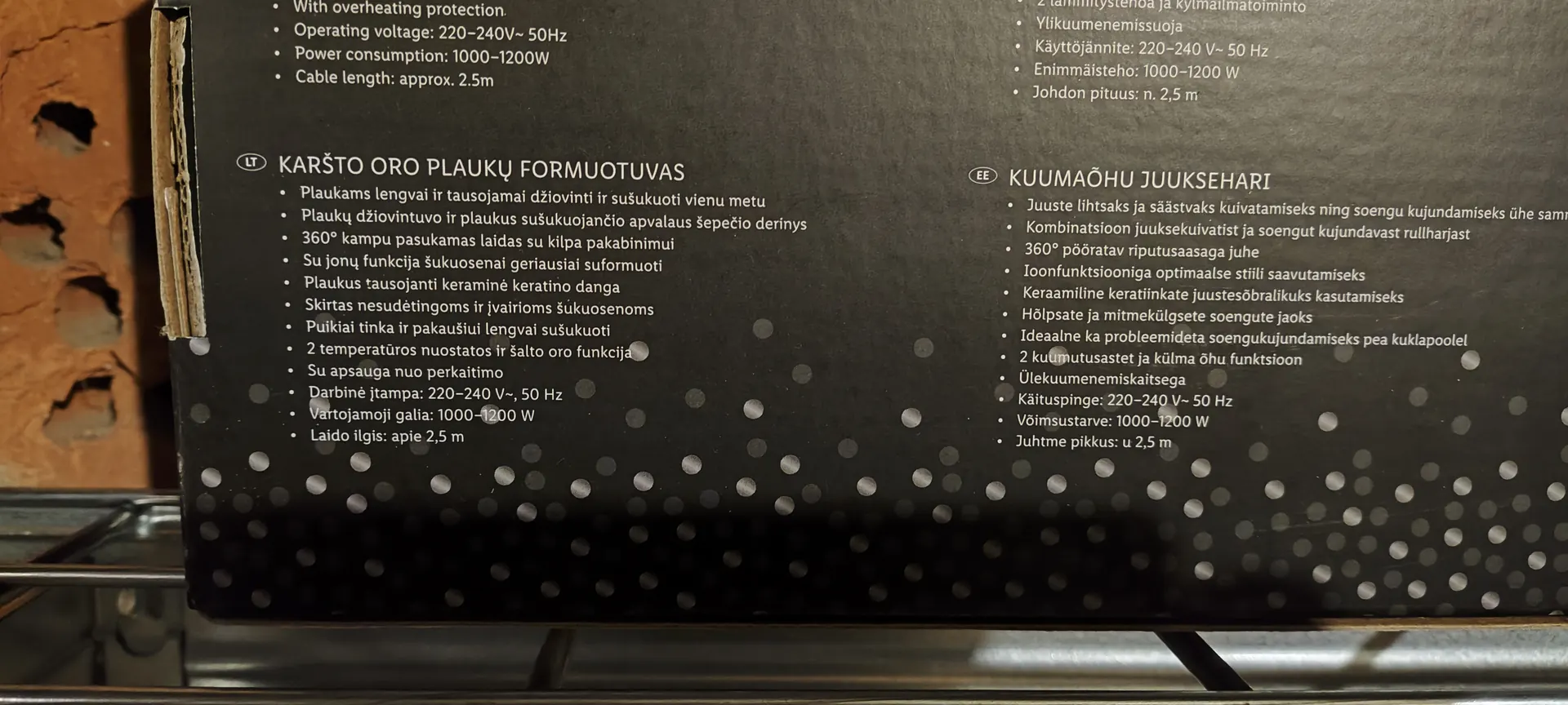 SilverCrest Karšto oro plaukų formuotuvas (1000-1200W) 5